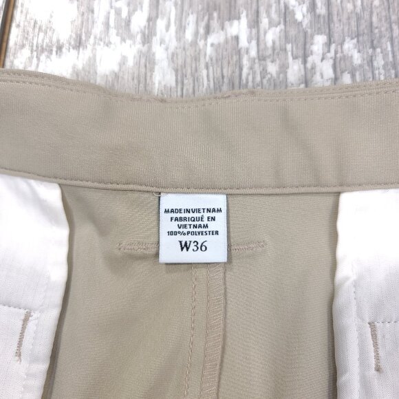 FootJoy Golf Shorts Mens 36 Beige Solid Performance Chino Stretch - Picture 7 of 8